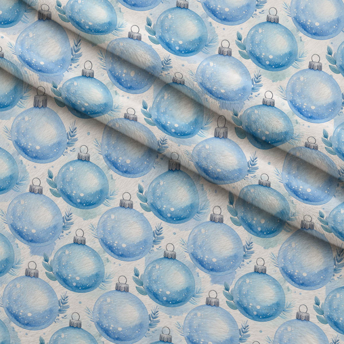 Blueberry Pine Prelude Pattern 6 Minky Fabric — plush minky folded close-up preview (mv-minky-v1:lying)
