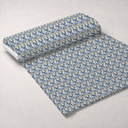 Blueberry Snowfall Wishes Pattern 2 Minky Fabric — plush minky unrolled bolt preview (mv-minky-v1:bolt)