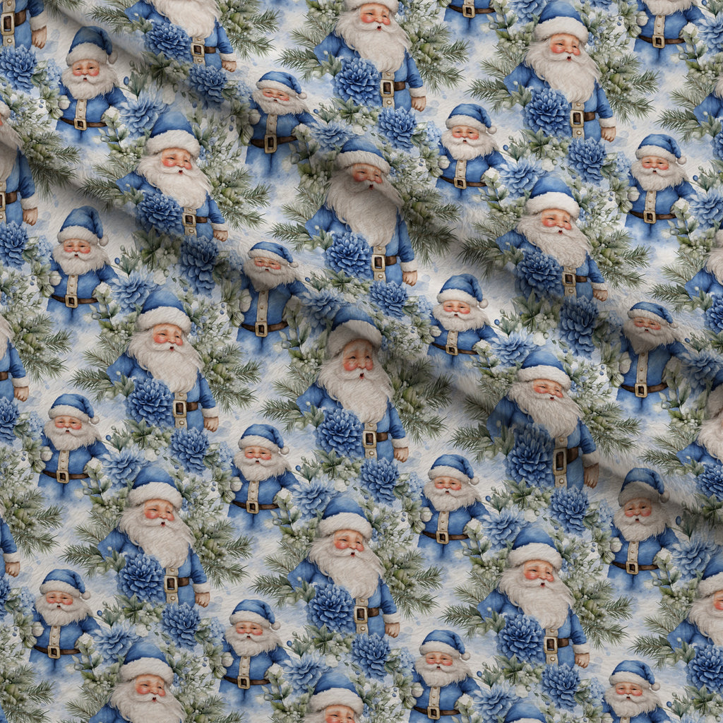 Blueberry Snowfall Wishes Pattern 2 Minky Fabric — plush minky folded close-up preview (mv-minky-v1:lying)