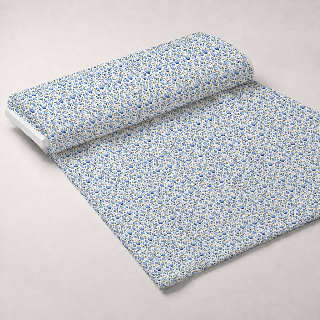 Blueberry Snowfall Wishes Pattern 4 Minky Fabric — plush minky unrolled bolt preview (mv-minky-v1:bolt)