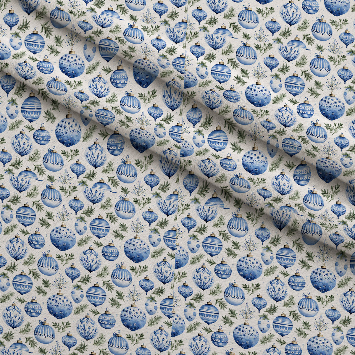Blueberry Snowfall Wishes Pattern 4 Minky Fabric — plush minky folded close-up preview (mv-minky-v1:lying)