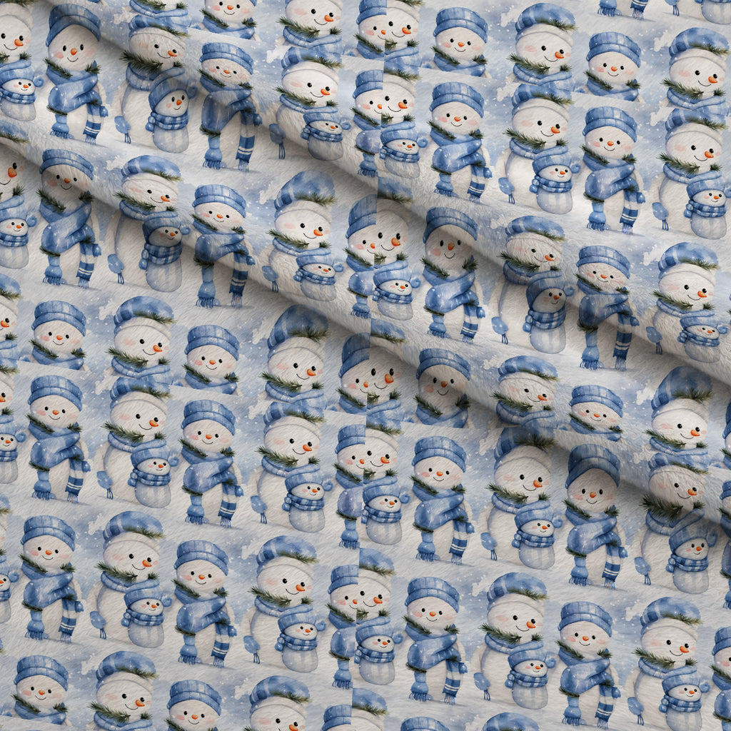 Blueberry Snowfall Wishes Pattern 6 Minky Fabric — plush minky folded close-up preview (mv-minky-v1:lying)