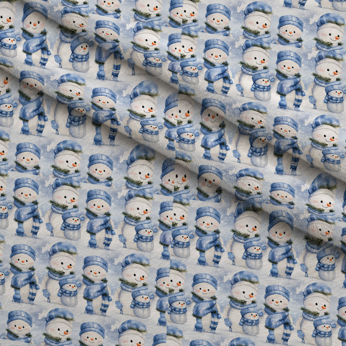 Blueberry Snowfall Wishes Pattern 6 Minky Fabric — plush minky folded close-up preview (mv-minky-v1:lying)