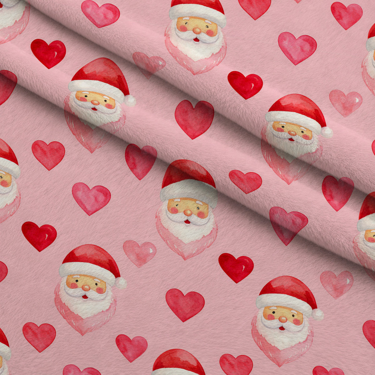 Blush Alpine Reverie Pattern 18 Minky Fabric — plush minky folded close-up preview (mv-minky-v1:lying)