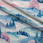 Blush Alpine Reverie Pattern 21 Minky Fabric — plush minky folded close-up preview (mv-minky-v1:lying)