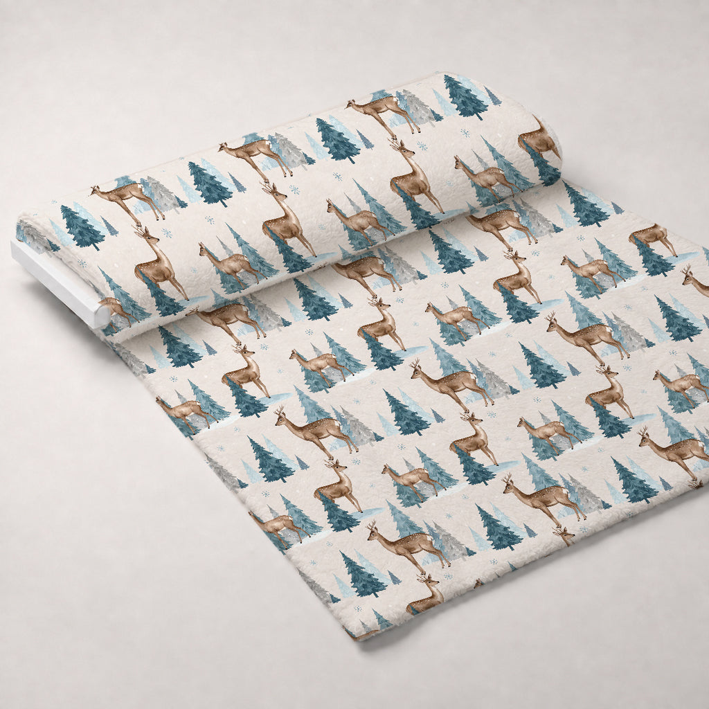 Blush Alpine Reverie Pattern 24 Minky Fabric — plush minky unrolled bolt preview (mv-minky-v1:bolt)