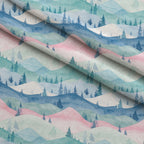 Blush Alpine Reverie Pattern 4 Minky Fabric — plush minky folded close-up preview (mv-minky-v1:lying)