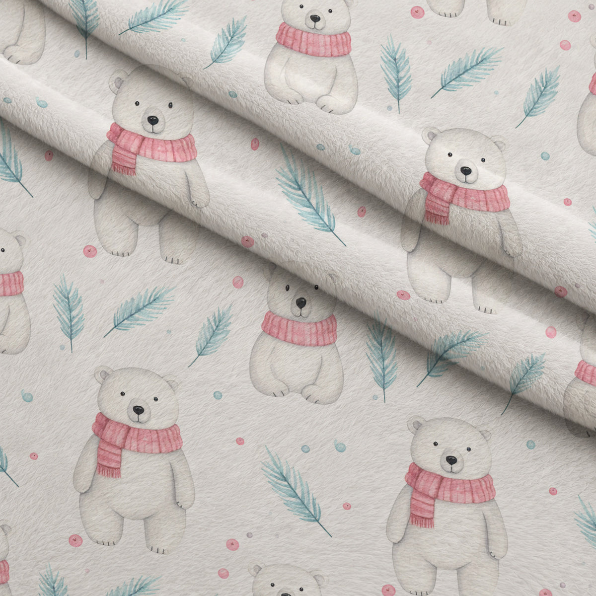 Blush Alpine Reverie Pattern 5 Minky Fabric — plush minky folded close-up preview (mv-minky-v1:lying)