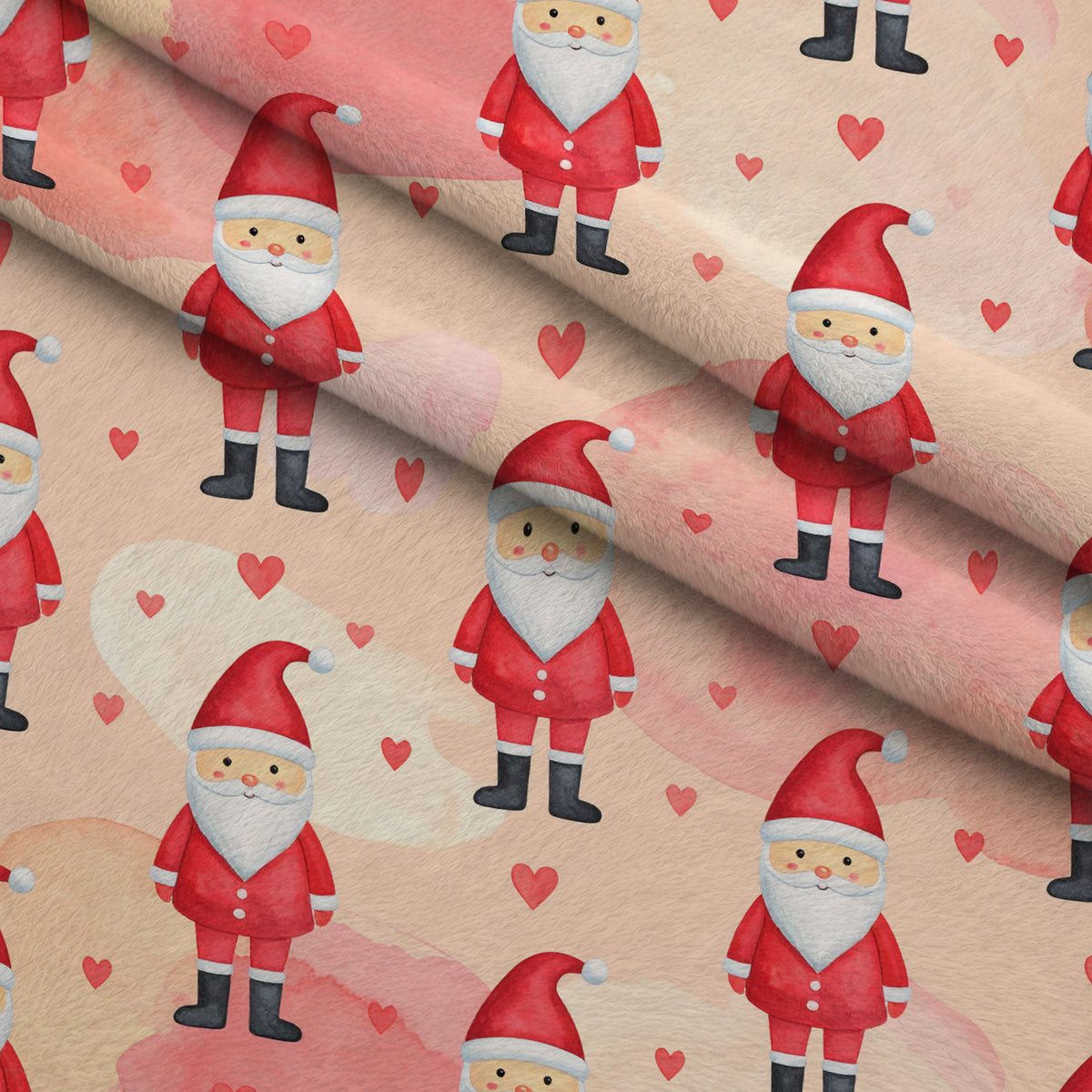 Blush Alpine Reverie Pattern 8 Minky Fabric — plush minky folded close-up preview (mv-minky-v1:lying)