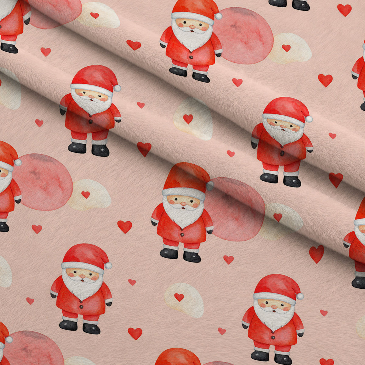 Blush Alpine Reverie Pattern 9 Minky Fabric — plush minky folded close-up preview (mv-minky-v1:lying)