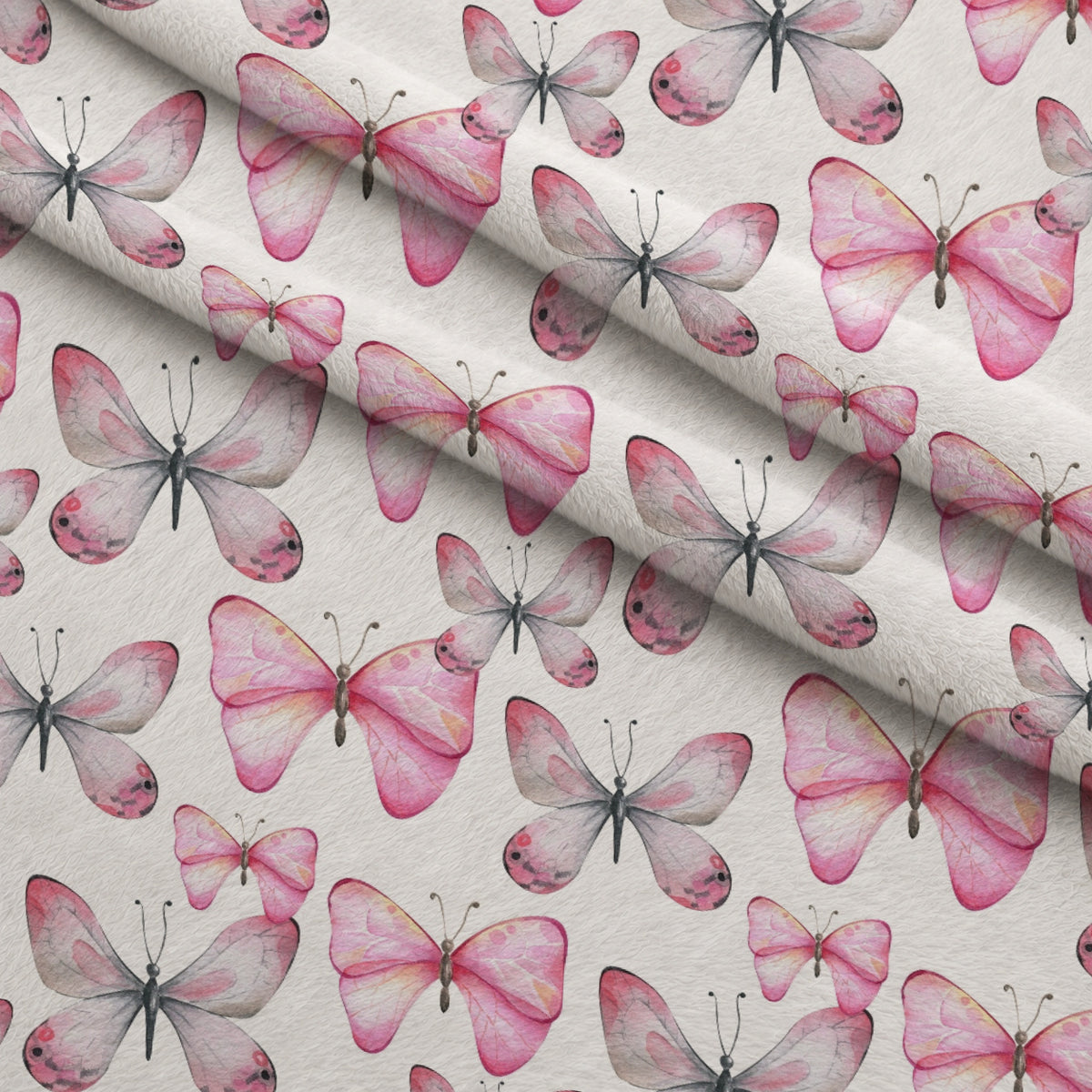 Blush Flutter Pattern 4 Minky Fabric — plush minky folded close-up preview (mv-minky-v1:lying)