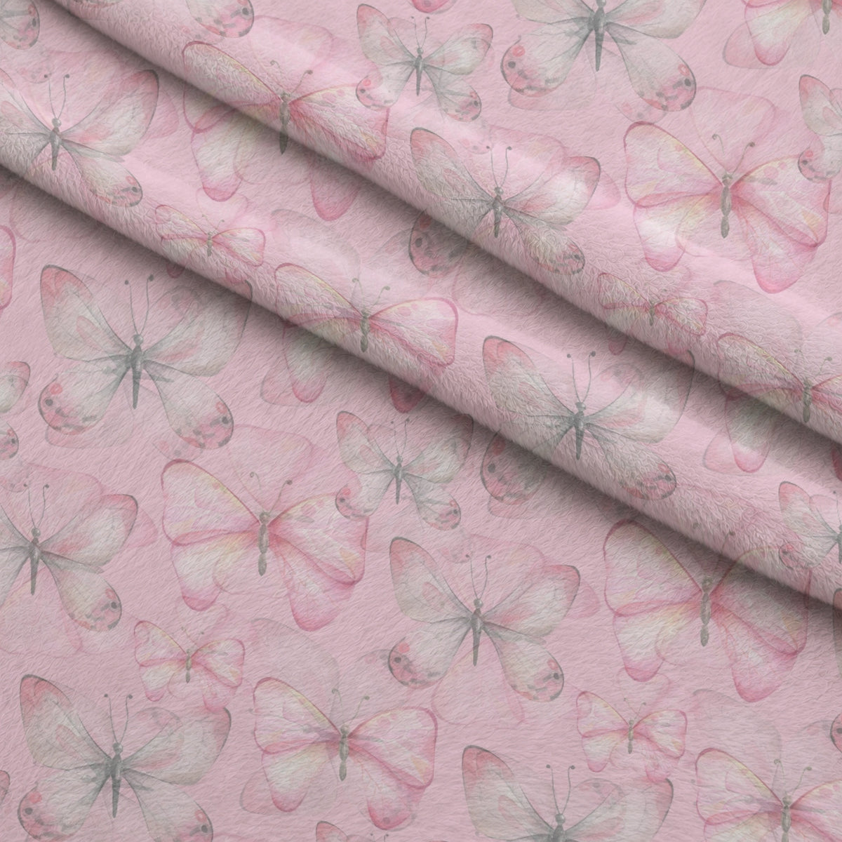 Blush Flutter Pattern 5 Minky Fabric — plush minky folded close-up preview (mv-minky-v1:lying)