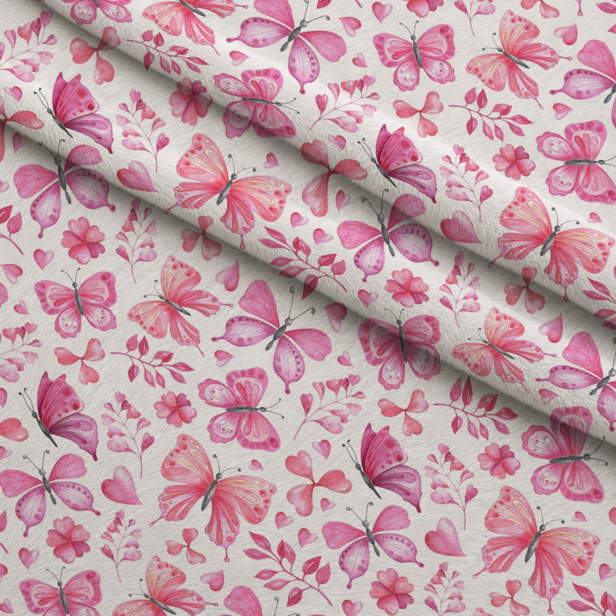 Blush Flutter Pattern 7 Minky Fabric — plush minky folded close-up preview (mv-minky-v1:lying)
