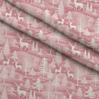 Blush Snowfall Pattern 10 Minky Fabric — plush minky folded close-up preview (mv-minky-v1:lying)
