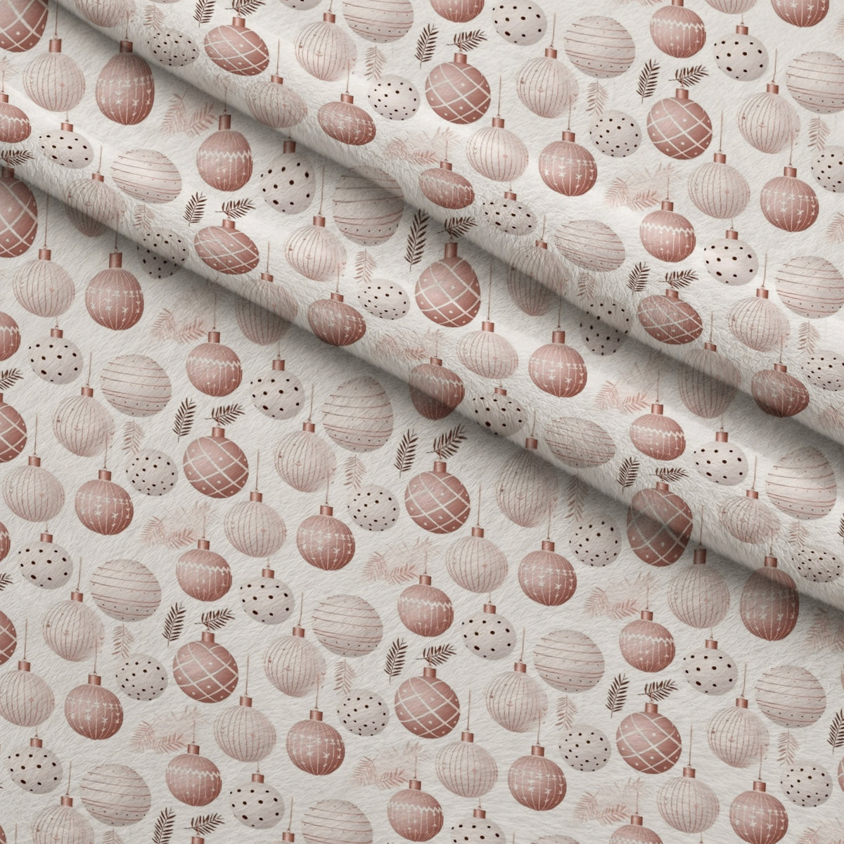 Blush Snowfall Pattern 6 Minky Fabric — plush minky folded close-up preview (mv-minky-v1:lying)