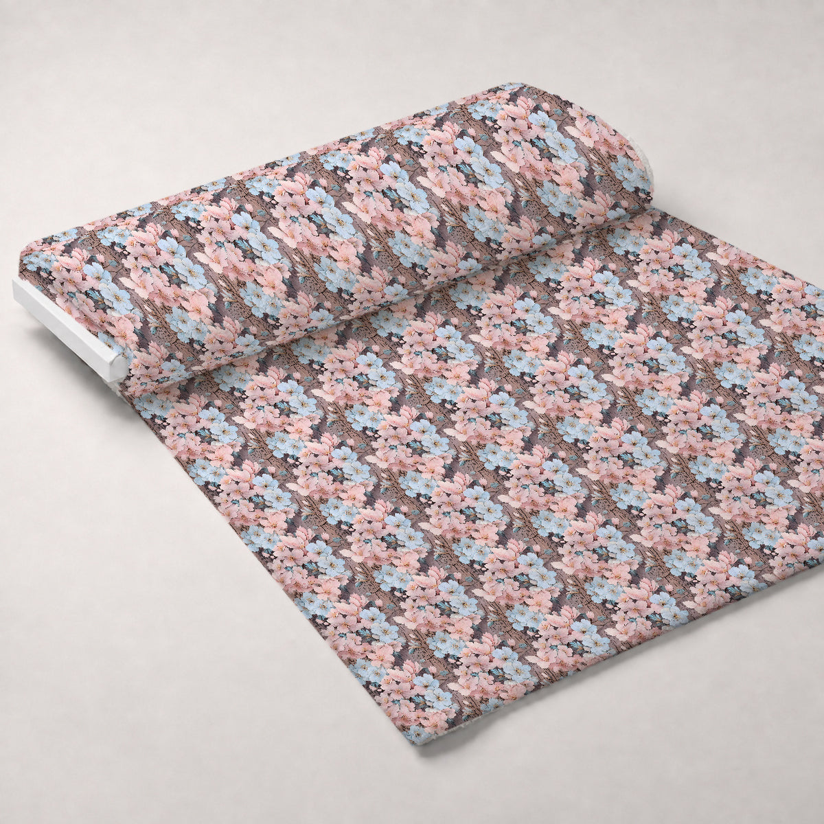 Blushwood Blossom Pattern 1 Minky Fabric — plush minky unrolled bolt preview (mv-minky-v1:bolt)