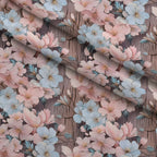 Blushwood Blossom Pattern 1 Minky Fabric — plush minky folded close-up preview (mv-minky-v1:lying)