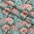 Blushwood Blossom Pattern 10 Minky Fabric — plush minky folded close-up preview (mv-minky-v1:lying)