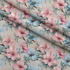 Blushwood Blossom Pattern 12 Minky Fabric — plush minky folded close-up preview (mv-minky-v1:lying)