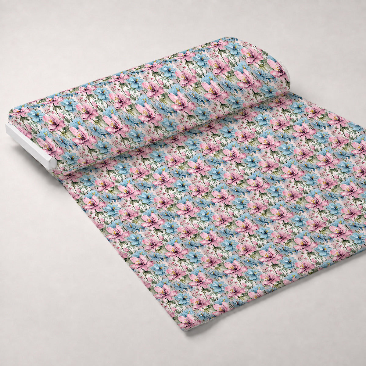 Blushwood Blossom Pattern 2 Minky Fabric — plush minky unrolled bolt preview (mv-minky-v1:bolt)