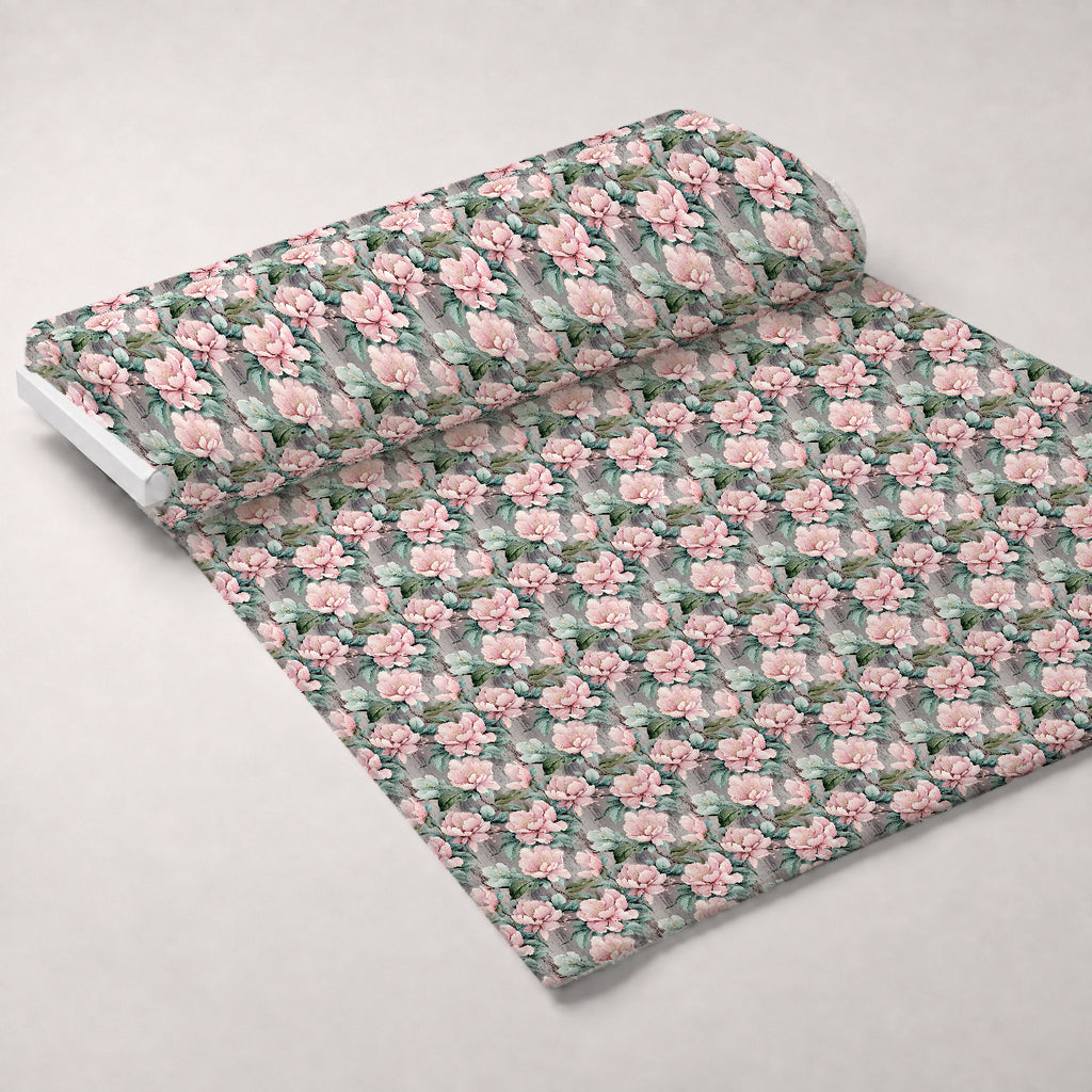 Blushwood Blossom Pattern 4 Minky Fabric — plush minky unrolled bolt preview (mv-minky-v1:bolt)