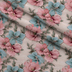 Blushwood Blossom Pattern 6 Minky Fabric — plush minky folded close-up preview (mv-minky-v1:lying)