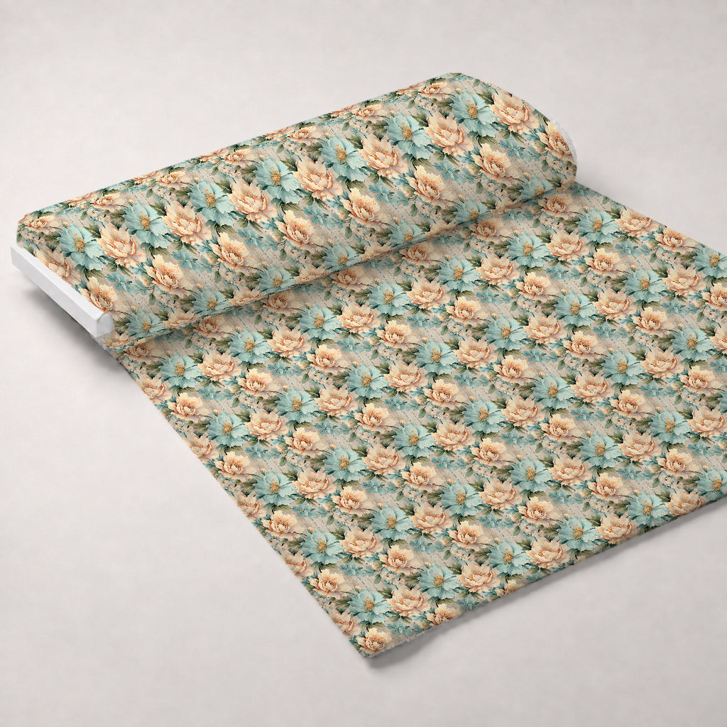Blushwood Blossom Pattern 7 Minky Fabric — plush minky unrolled bolt preview (mv-minky-v1:bolt)