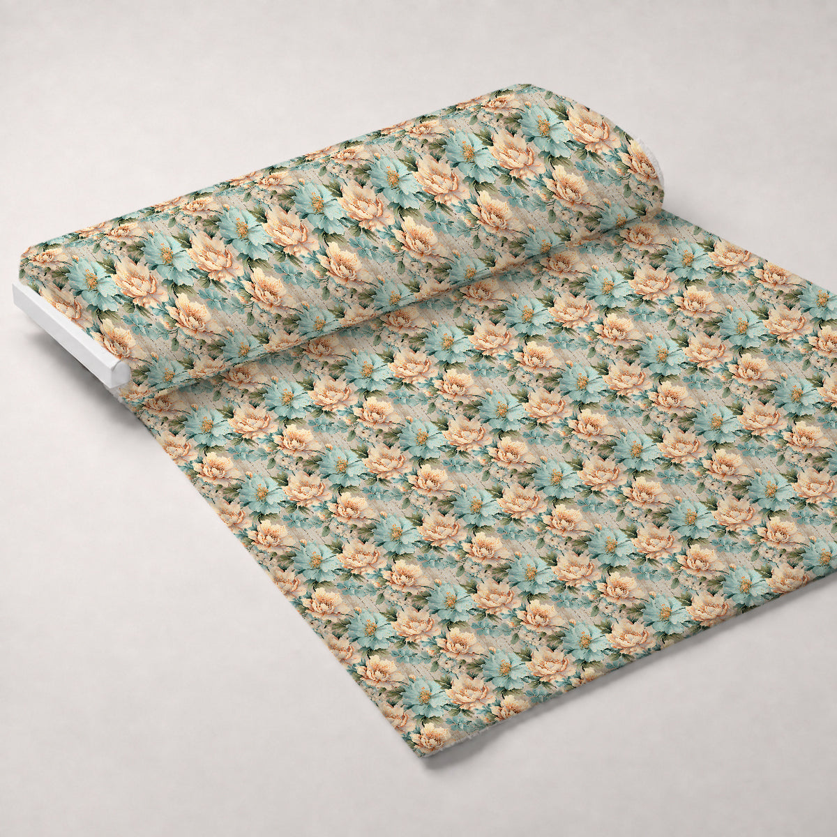 Blushwood Blossom Pattern 7 Minky Fabric — plush minky unrolled bolt preview (mv-minky-v1:bolt)