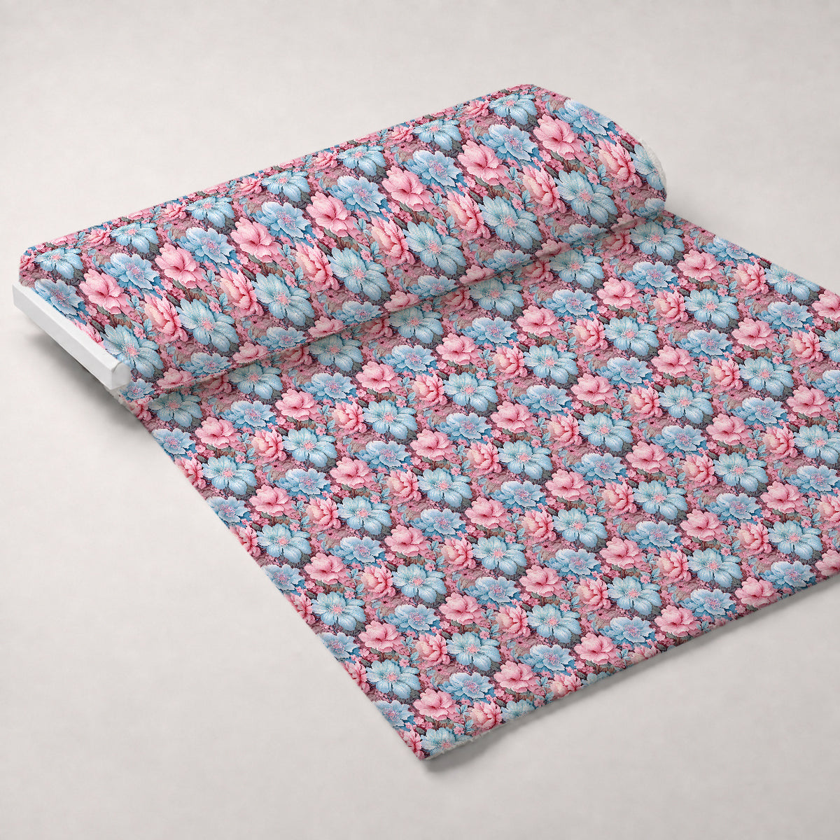Blushwood Blossom Pattern 9 Minky Fabric — plush minky unrolled bolt preview (mv-minky-v1:bolt)