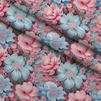 Blushwood Blossom Pattern 9 Minky Fabric — plush minky folded close-up preview (mv-minky-v1:lying)