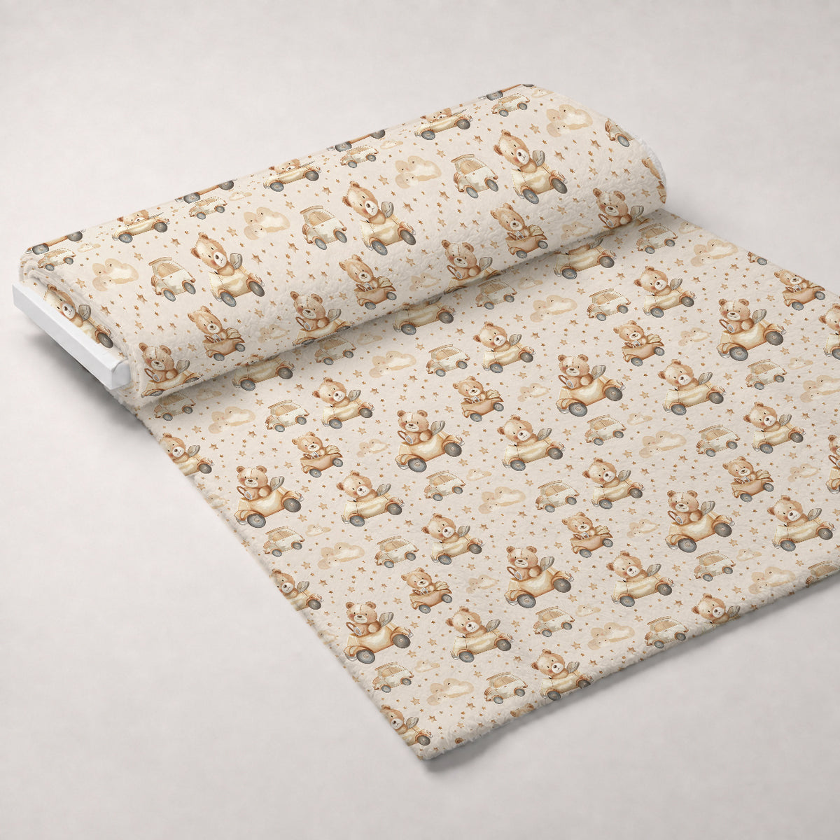 Boho Baby Dreams Pattern 2 Minky Fabric — plush minky unrolled bolt preview (mv-minky-v1:bolt)