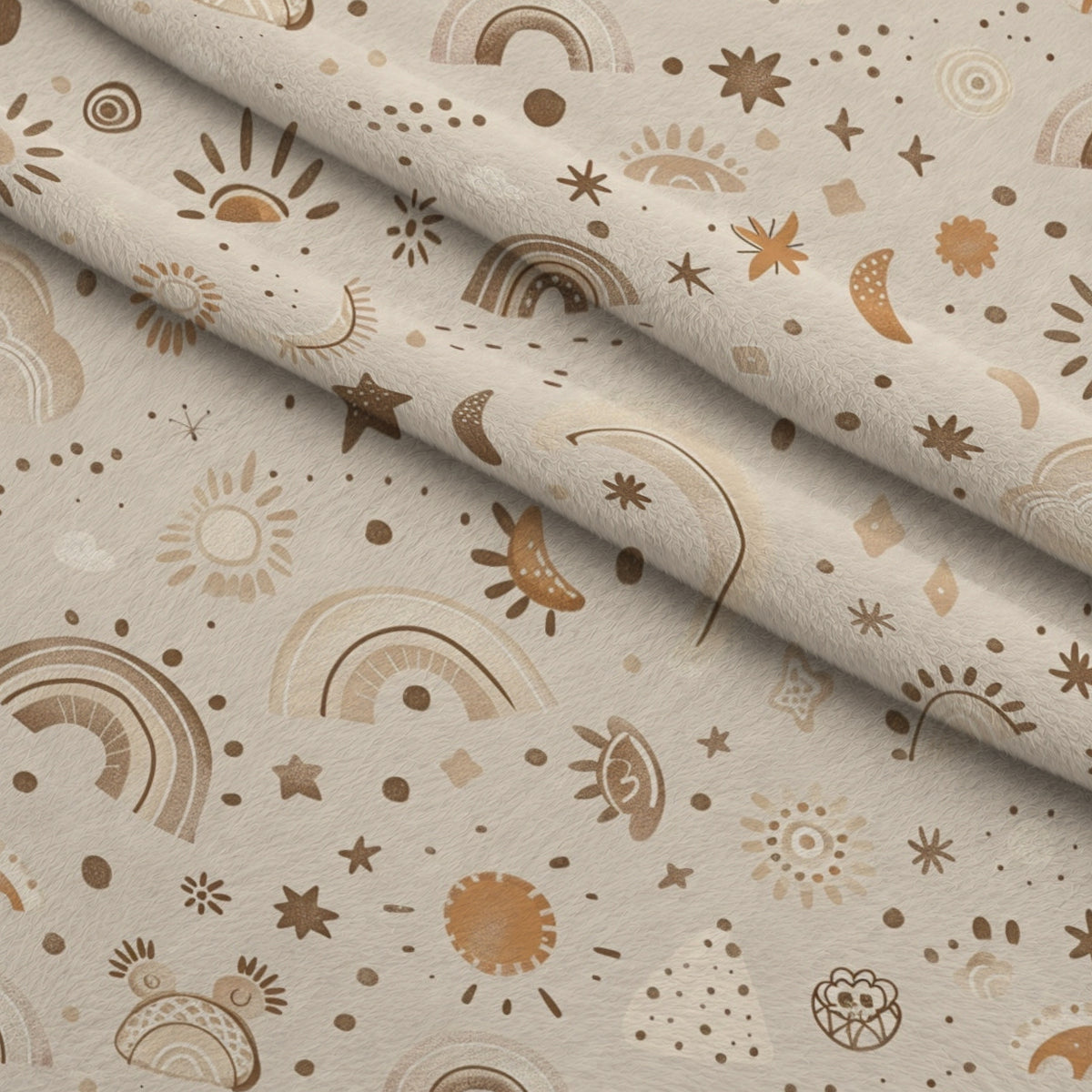 Boho Baby Dreams Pattern 21 Minky Fabric — plush minky folded close-up preview (mv-minky-v1:lying)
