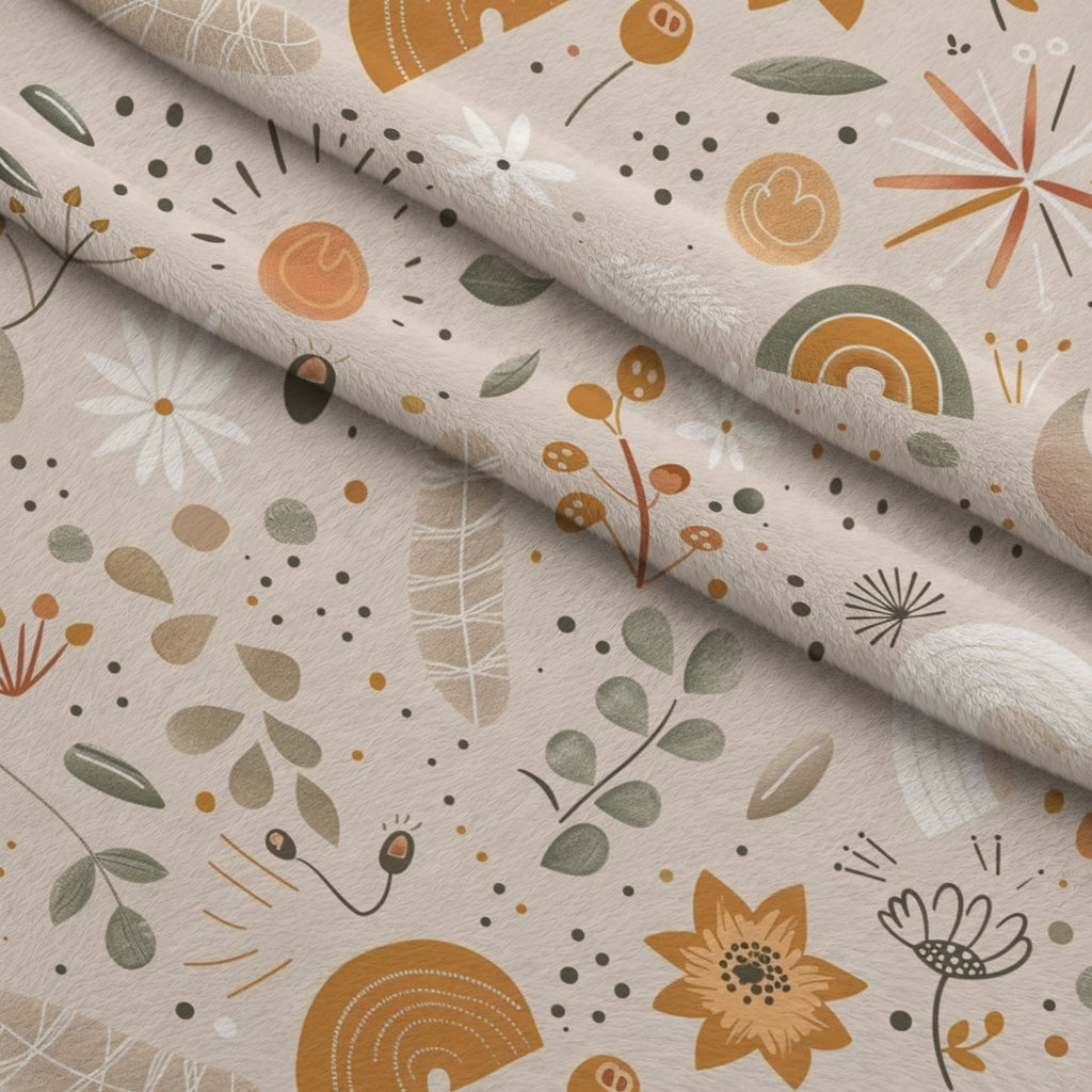 Boho Baby Dreams Pattern 22 Minky Fabric — plush minky folded close-up preview (mv-minky-v1:lying)