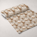 Boho Baby Dreams Pattern 3 Minky Fabric — plush minky unrolled bolt preview (mv-minky-v1:bolt)