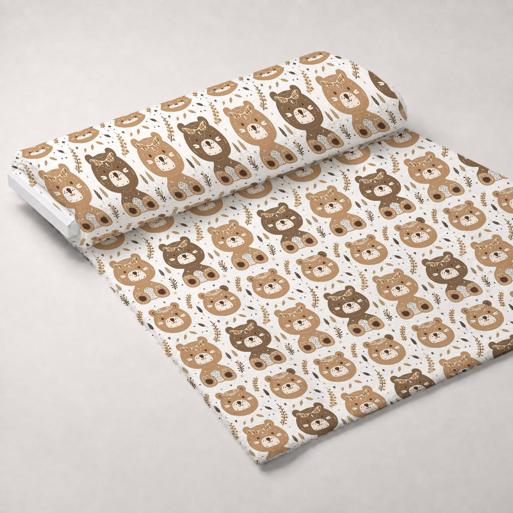 Boho Baby Dreams Pattern 6 Minky Fabric — plush minky unrolled bolt preview (mv-minky-v1:bolt)