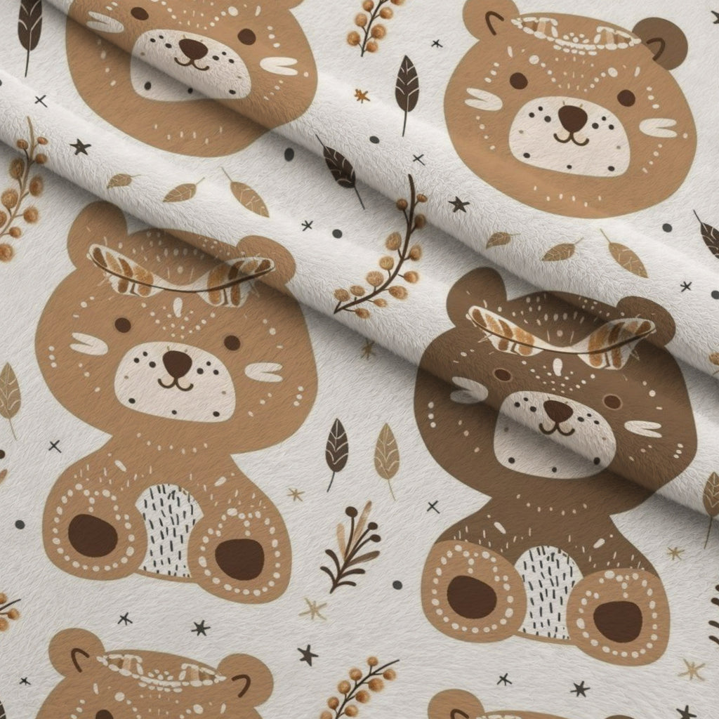 Boho Baby Dreams Pattern 6 Minky Fabric — plush minky folded close-up preview (mv-minky-v1:lying)