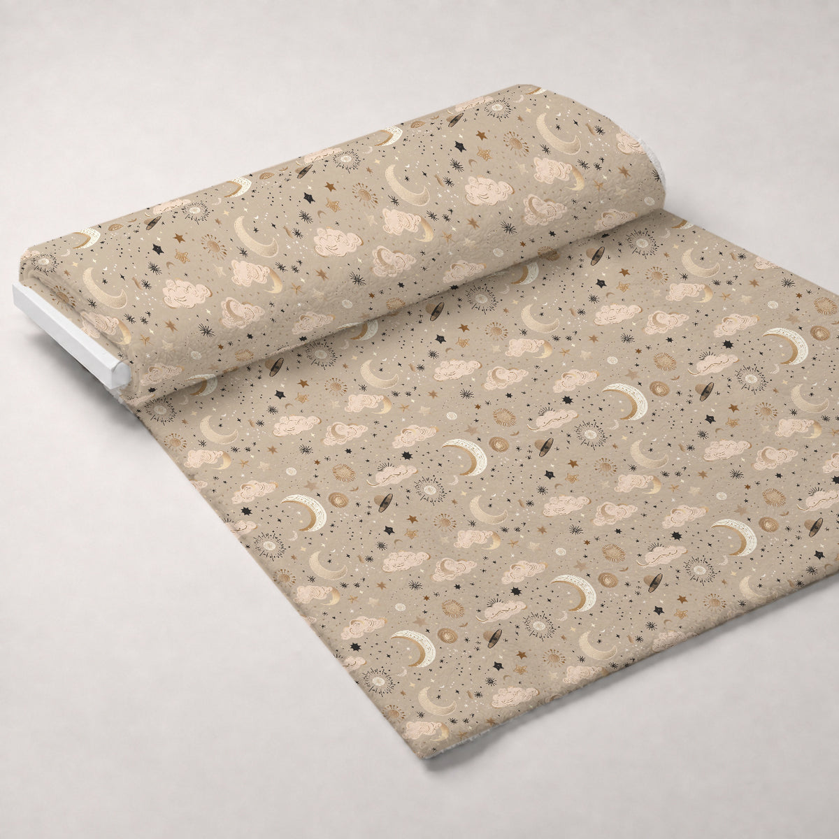 Boho Baby Dreams Pattern 9 Minky Fabric — plush minky unrolled bolt preview (mv-minky-v1:bolt)