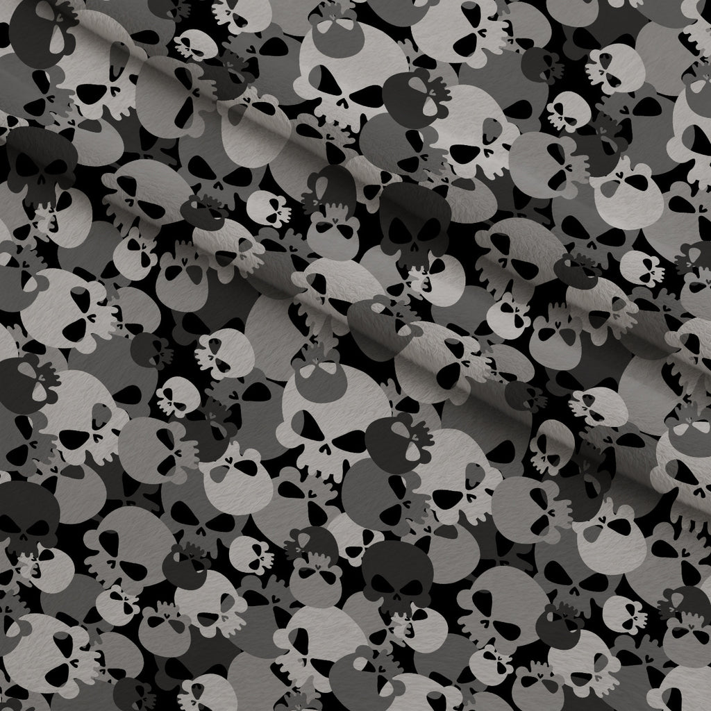 Bone Brigade Pattern 1 Minky Fabric — plush minky folded close-up preview (mv-minky-v1:lying)