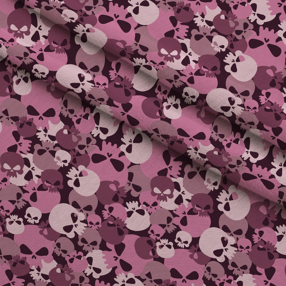 Bone Brigade Pattern 11 Minky Fabric — plush minky folded close-up preview (mv-minky-v1:lying)