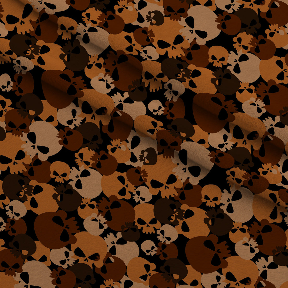 Bone Brigade Pattern 2 Minky Fabric — plush minky folded close-up preview (mv-minky-v1:lying)