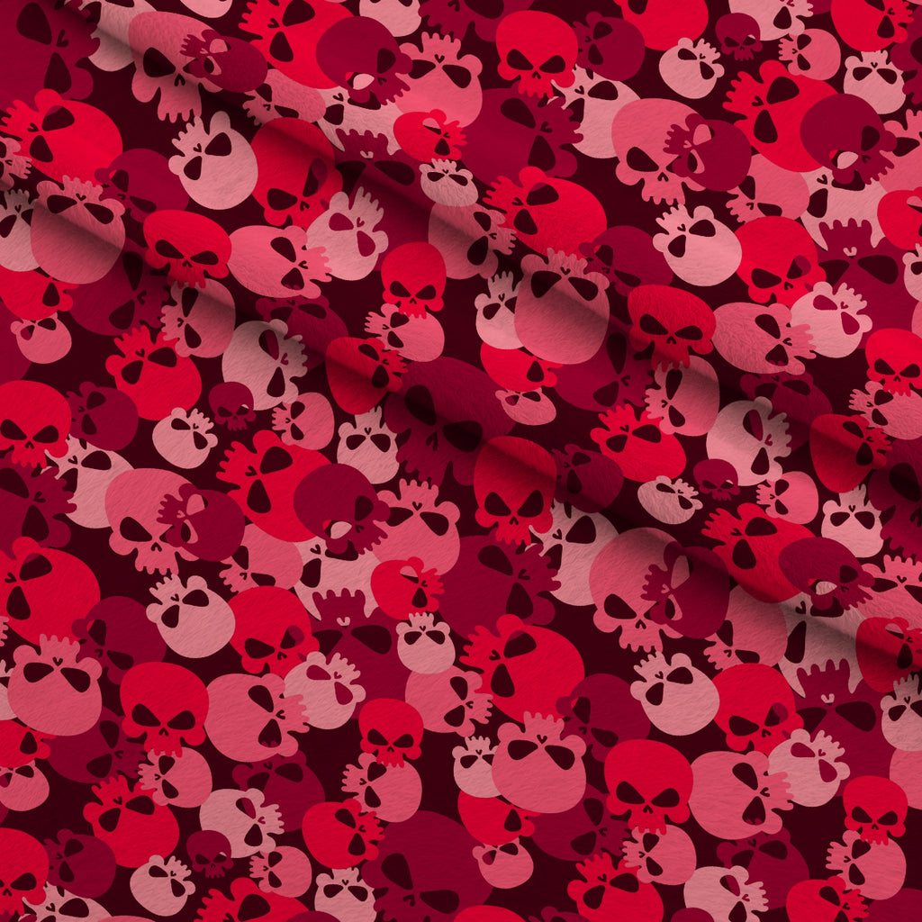 Bone Brigade Pattern 4 Minky Fabric — plush minky folded close-up preview (mv-minky-v1:lying)