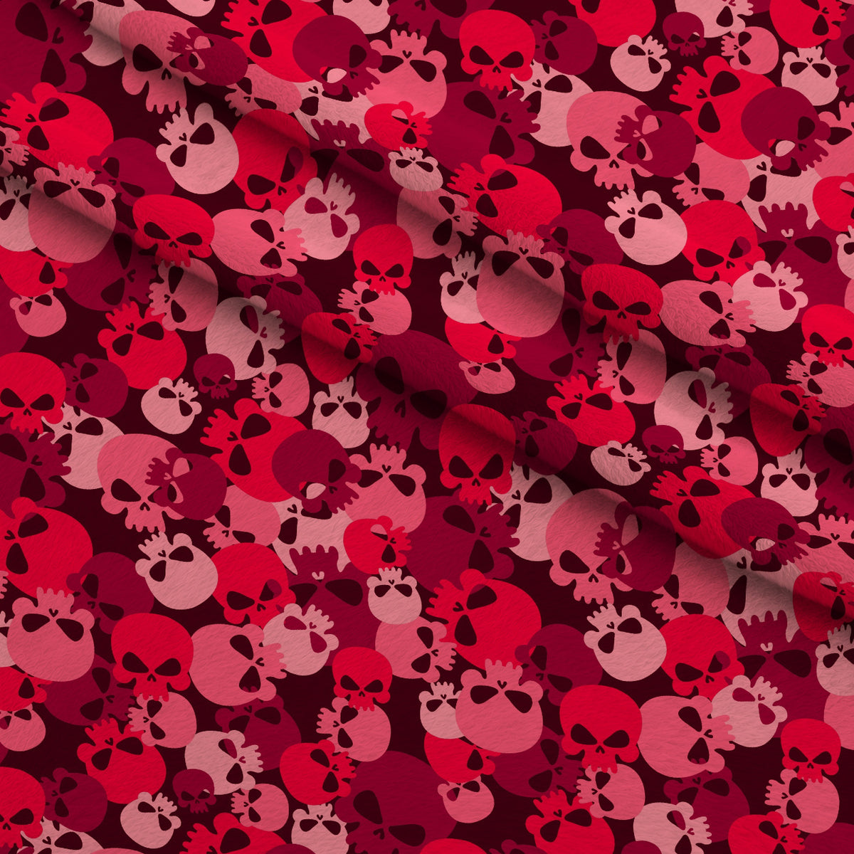 Bone Brigade Pattern 4 Minky Fabric — plush minky folded close-up preview (mv-minky-v1:lying)