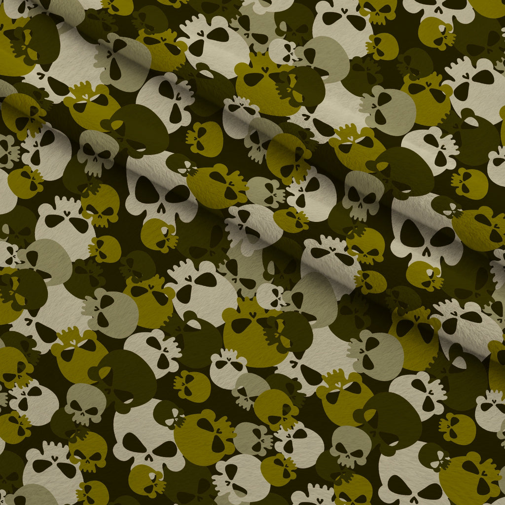 Bone Brigade Pattern 5 Minky Fabric — plush minky folded close-up preview (mv-minky-v1:lying)