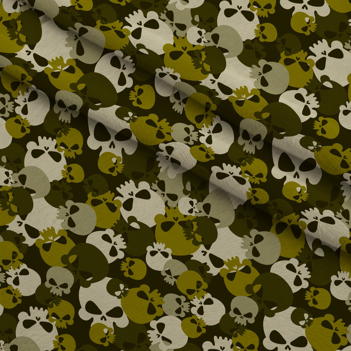 Bone Brigade Pattern 5 Minky Fabric — plush minky folded close-up preview (mv-minky-v1:lying)