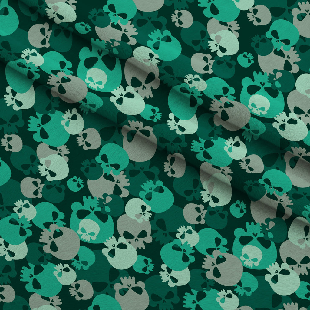 Bone Brigade Pattern 7 Minky Fabric — plush minky folded close-up preview (mv-minky-v1:lying)