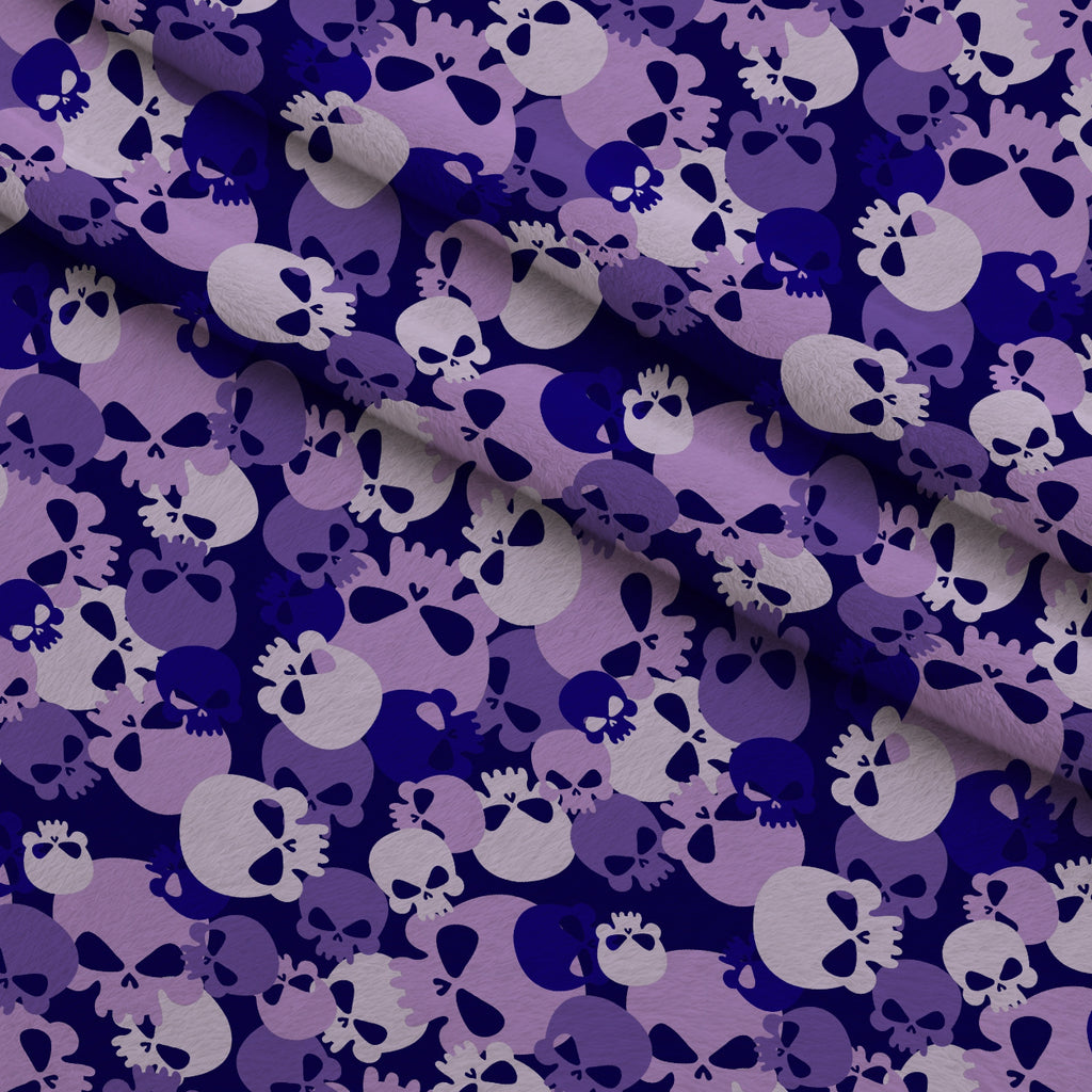 Bone Brigade Pattern 8 Minky Fabric — plush minky folded close-up preview (mv-minky-v1:lying)