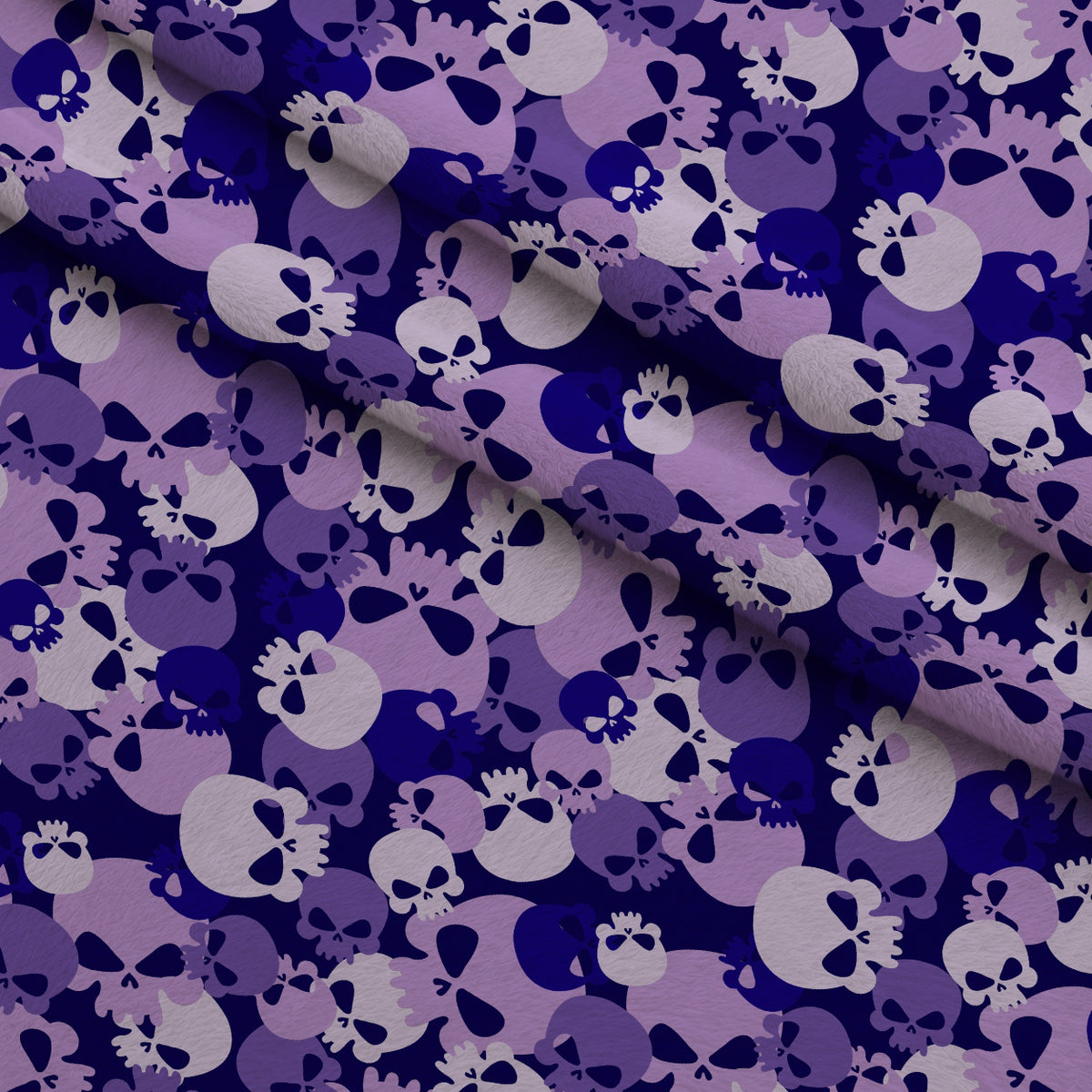 Bone Brigade Pattern 8 Minky Fabric — plush minky folded close-up preview (mv-minky-v1:lying)