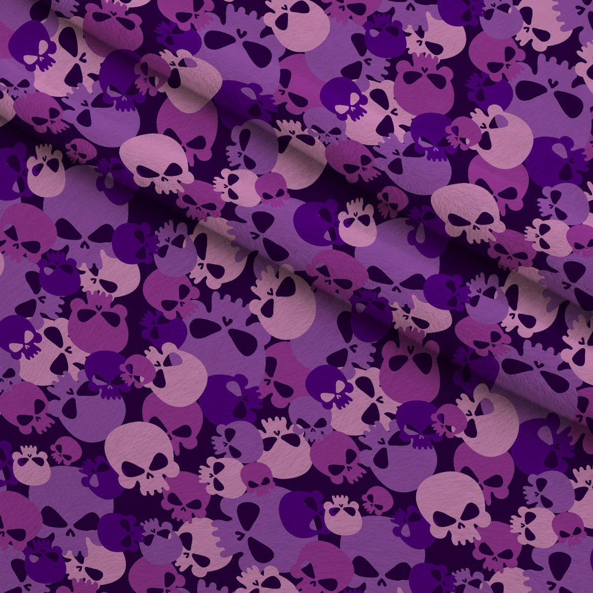 Bone Brigade Pattern 9 Minky Fabric — plush minky folded close-up preview (mv-minky-v1:lying)