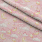 Bows and Blooms Pattern 1 Minky Fabric — plush minky folded close-up preview (mv-minky-v1:lying)