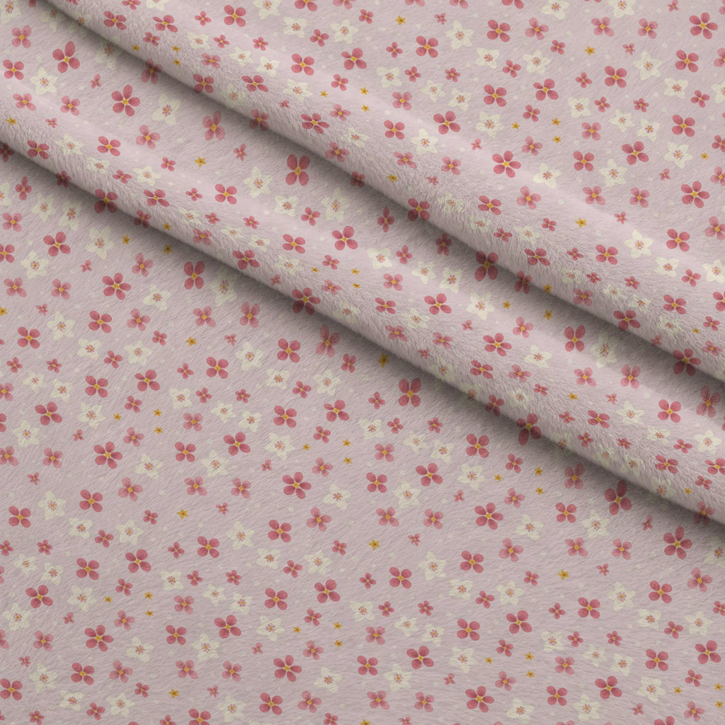 Bows and Blooms Pattern 10 Minky Fabric — plush minky folded close-up preview (mv-minky-v1:lying)